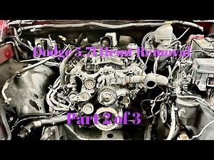 Dodge Ram 1500 5.7l Hemi Engine Removal Step by Step Part 2 of 3 This is will also work for the 2500