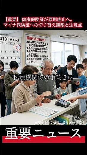 【重要】健康保険証が原則廃止へ。マイナ保険証への切り替え期限と注意点