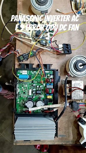 panasonic inverter ac F9 error outdoor unit DC fan motor