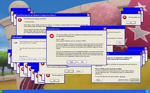 我们是第一名，但它是WINDOWS疯狂错误！