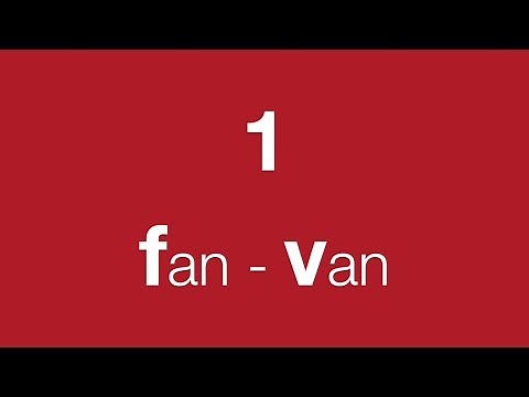 LISTEN & REPEAT: fan - van. Your guide to English pronunciation. British accent (RP)