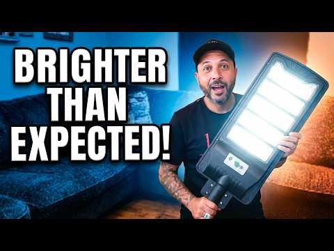 This 8000W Solar Street Light is Insanely Bright