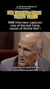 One of the Last Voices of WWI #history #ww1 #veteran #facts #viral #shorts #soldiers #worldwar3