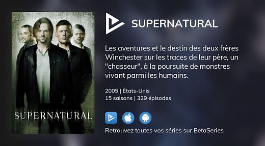 Vidéo : Voir la série Supernatural en streaming légal complet