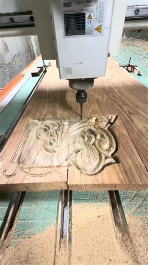 3D Carving Process on CNC Router | Amazing Wood Carving Machine Work 🔥