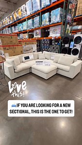 🛋️Spotted this sleek 6-piece Thomasville Lowell Modular Sectional at Costco! If you are looking for a new sectional this is the one to get! #ThomasvillePartner 😍Loving the modern wide track arms and the ultra-comfy look! 🔁 Comes with reversible seat back cushions and 3 accent pillows, perfect for lounging your way! ✨ Modular design = endless layout options to fit your space. 🛒 Available now in Costco clubs and on Costco.com it includes delivery, setup, and haul-away! Also available in dark g