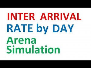 Interarrival Rate Arena Simulation Arrival Rate by Day