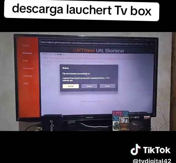 descarga de lauchert para #tvbox Código #downloader 93345 una ves instalada te pide actualizar la actualizas 👍❤️ #parati