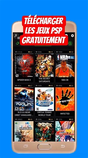 Voici une appli pour jouer et télécharger n’importe quel jeu #psp#pspgames#emulation#gamingmobile