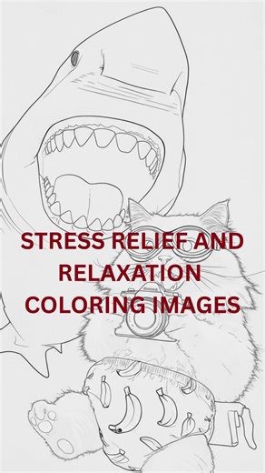 Stress Relief and Relaxation | Coloring Images for Calmness, shorts, stress relief, relaxation,
