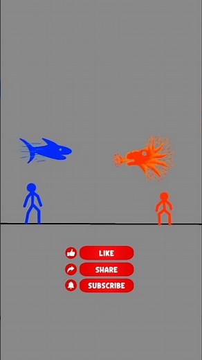 Water vs Fire FINAL FORM 💧🔥 Shark vs Dragon Battle!