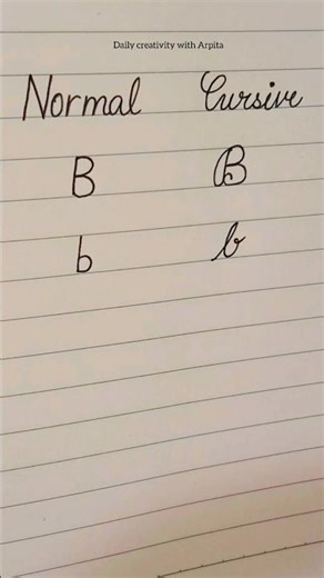 Normal vs. Cursive 'B' ✍️ | Can you write the 4th style? #handwriting #shorts #calligrphylearning
