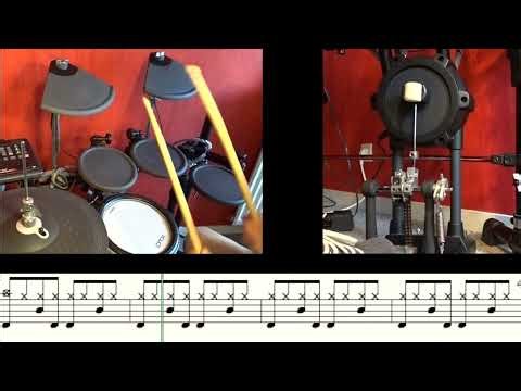 Jean-Louis Aubert Puisses-tu Drum Cover, pdf Score free for beginners