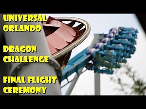 Dragon Challenge / Dueling Dragons Final Flight Ceremony Universal Orlando Resort