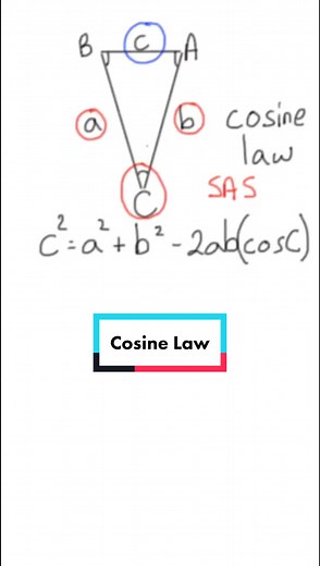 Cosine Law #grade10 #math