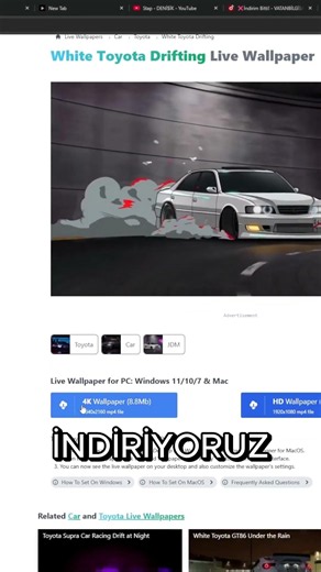 Ücretsiz haraketli duvar kâğıtları yapabilirsiniz ☺️