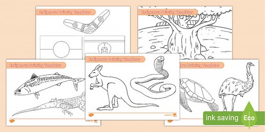 Aboriginal and Torres Strait Islander Painting Templates