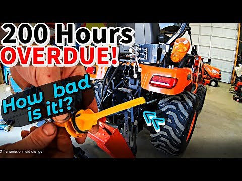 Kubota BX- HST Hydraulic oil + Filter Change (FINALLY!)