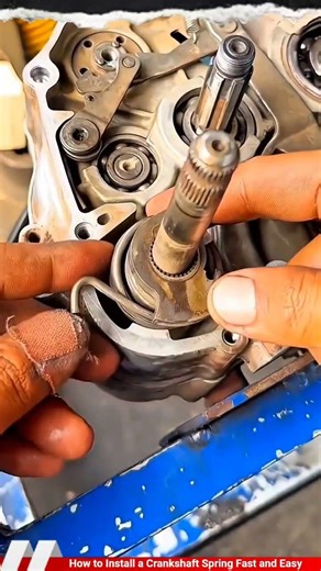 How to Install a Crankshaft Spring Fast and Easy #shorts #automobile #tricks