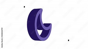 Purple crescent moon icon with a 3D effect, perfect for celestialthemed designs, night sky illustrations, mystical concepts, and astrologyrelated projects.