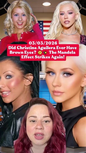 Did Christina Aguilera Ever Have Brown Eyes? 🤔✨ The Mandela Effect Strikes Again! #mandelaeffect #christinaaguilera #news #viral #fyp #fouyou #usa #storytime #greenscreen #greenscreenvideo