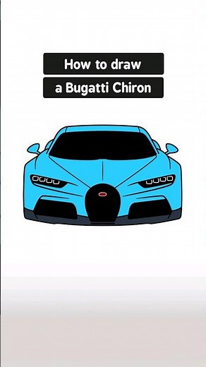 How to Draw a Bugatti Chiron Super Sport