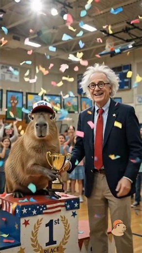 Capybara Wins the Art Contest After Max Accidentally Ruins the Painting! 😱🎨 #capybara