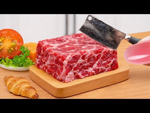 Amazing Miniature Cooking Food | How to Cook Savory Cheese Croissant