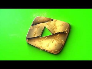 YouTube Gold Play Button Award - Free Green Screen Footage