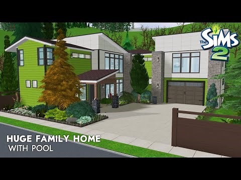 🏠 Huge Family Home with Pool! 🏊 || Sims 2 Speed Build || Decorate With Me