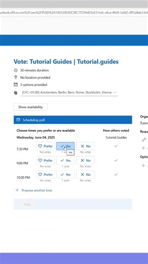 Here’s one of the best ways to find time slots when booking meetings #outlook #outlooktips #microsoft #viral #fyp #tutorial | Office365pro