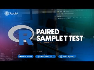 R STUDIO TUTORIAL: PAIRED SAMPLE T TEST R STUDIO TEST