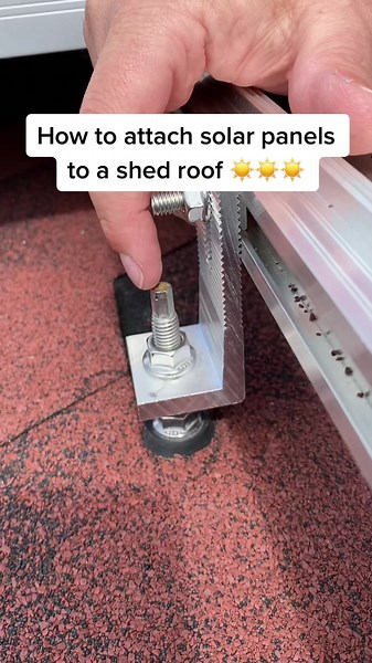 How to Bolt a Solar Panel Fixing Kit to Your Shed or Garden Building Roof
