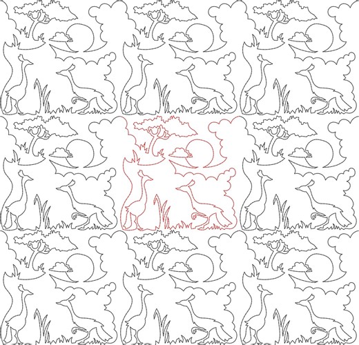 African Animals # Longarm Quilting Design, E2E Pattern (digital Download) - Etsy Canada