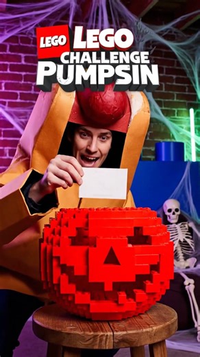 LEGO® Halloween Try Not to Laugh Challenge! 🎃😂 #Shorts