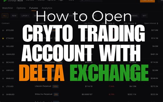 Delta Exchange Crypto Trading: How to open your account and Start Trading?