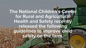 In the U.S. a child dies in an agriculture related incident every three days. How young is too young for a child to work on the farm? Read more about the recently released child farm labor guidelines on AgWeb.com here: https://www.agweb.com/article/kids-working-on-the-farm-how-young-is-too-young-naa-anna-lisa-laca/ | Farm Journal