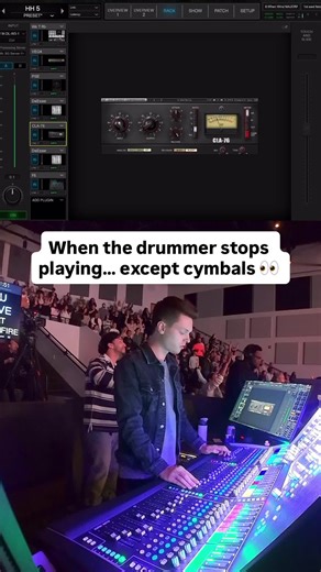 Elements change but a good balance doesn’t have to! As this musical drop out became more common in a lot of worship songs, I realized you could keep all the energy of the part before simply by adding additional low end back into the mix to fill the missing gap of the kick! Easy trick. Big results. #worship #fohengineer #soundguy #elevationworship #livemixing
