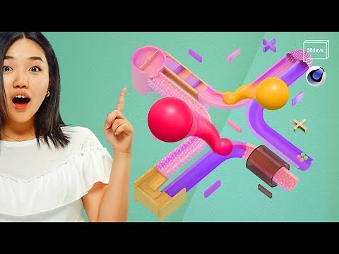 3D Alphabet A to Z: Marble Races