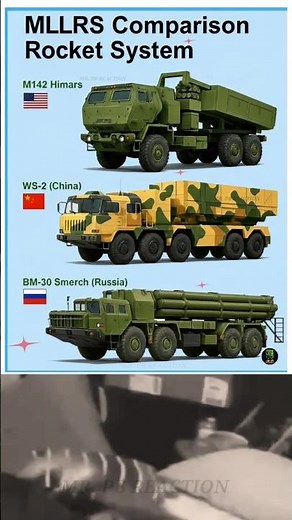 The MLLRS Showdown:USA vs China vs Russia – Who Has the Best Rocket Launcher? #ytshorts #shortsvideo