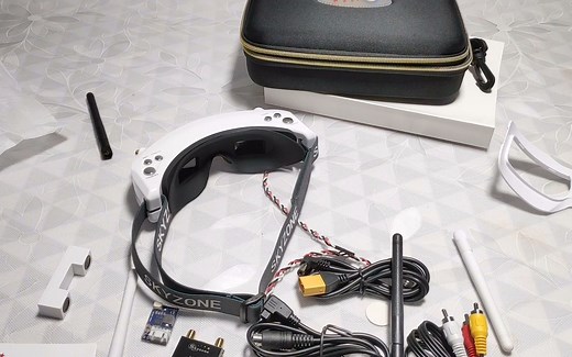 FPV第一视角驾驶航模（二）FPV眼镜 Skyzone SKY02S V 开箱评测和基本使用方法