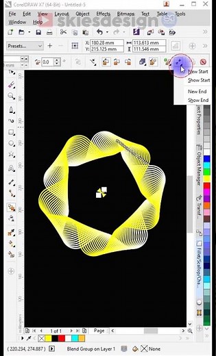 Blend Tool in CorelDRAW #shorts