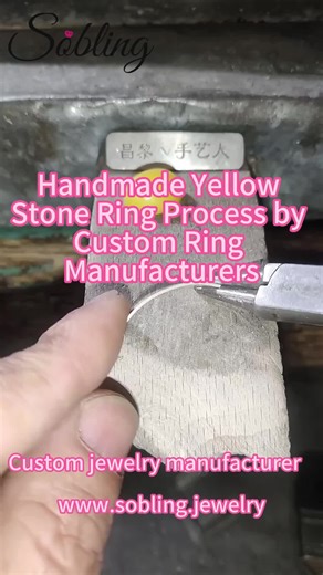 Starting with a simple silver strip and a glowing yellow gem, this video captures the art of traditional silversmithing. The jeweler expertly measures and bends the metal to create a snug bezel, soldering the band with precision heat to form a solid foundation. After cooling and polishing the rough form, a halo of tiny accent stones is set by hand, adding a layer of brilliance around the central cabochon. The result is a timeless piece of jewelry that balances bold color with delicate craftsmans