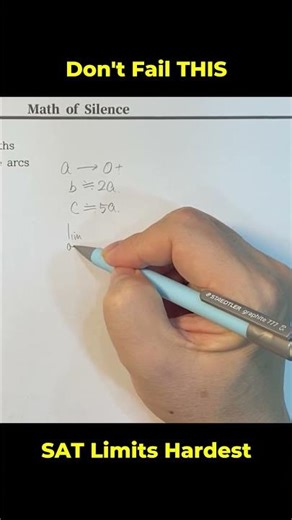 SAT Math Limits: Hardest Questions Speedrun ,SAT 시험에 꼭 나오는 극한 필수 문제. 전체 풀이 과정(12분)은 관련 동영상을 확인하세요!