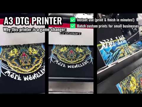 A3 DTG printer for printing any color clothes. #Erasmart #DTF #UVDTF #DTG