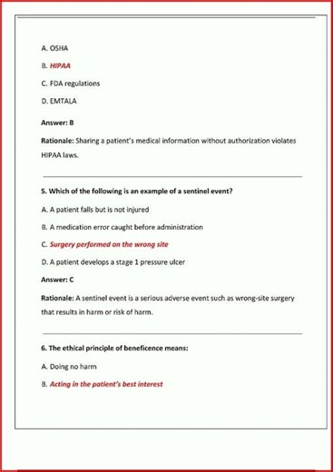 PROPHECY CORE MANDATORY PART I PRACTICE EXAM QUESTIONS AND CORRECT ANSWERS VERIFIED ANSWERS PLUS RAT