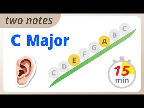 C Major – Two-Note Ear Training