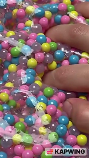 This Slime Beads ASMR Is Too Satisfying 🤯 #asmr