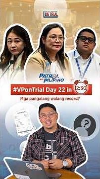 RECAP: DAY 22 of Sara Duterte #VPonTrial (September 7, 2026) | Patrol ng Pilipino