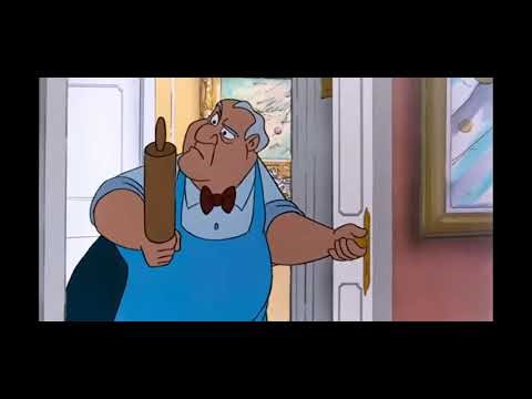 Oliver & Company - An Unintentional Catnapping scene part 2. 1988. 